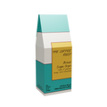 12 oz bag of The Coffee Roost Brazil Single Origin medium roast coffee with gold, teal, brown, and warm-cream geometric packaging.